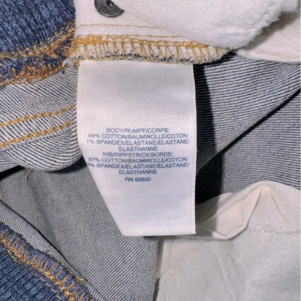 NWT Boys Lands’ End Iron Knee Stretch Pull-on Denim Jeans size Large 14-16